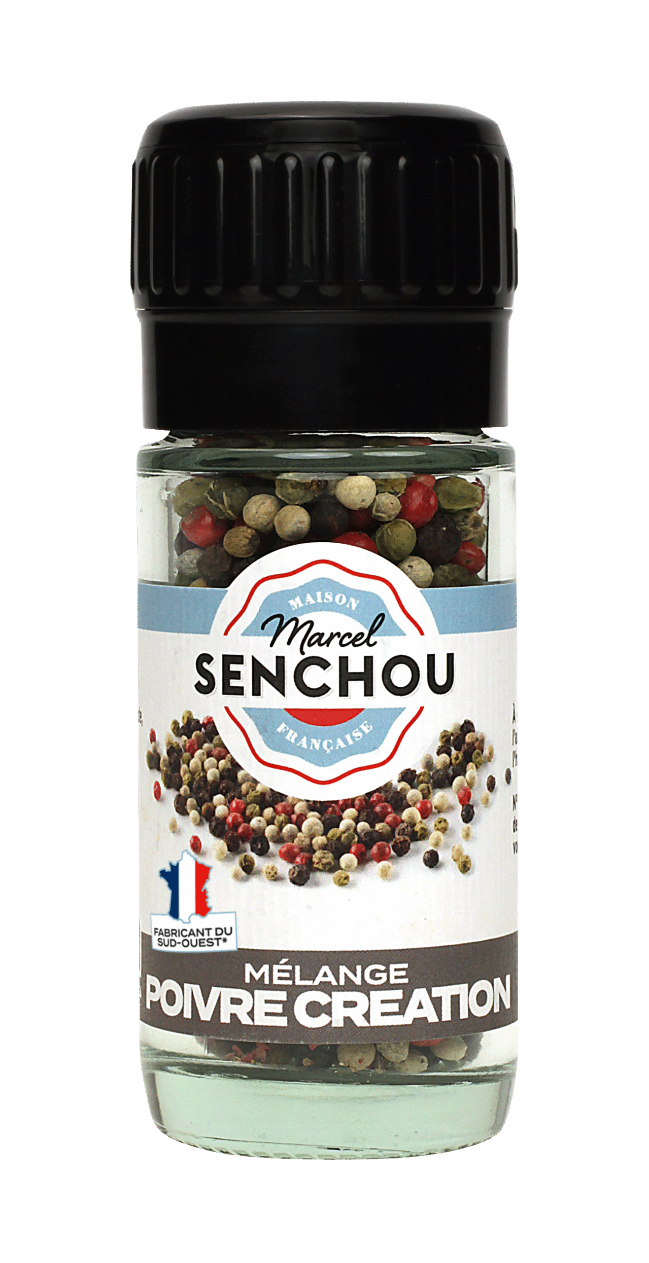 senchou-sels-poivres-pepper-creation-mix-poivre-4-baies-moulin-34g image 1