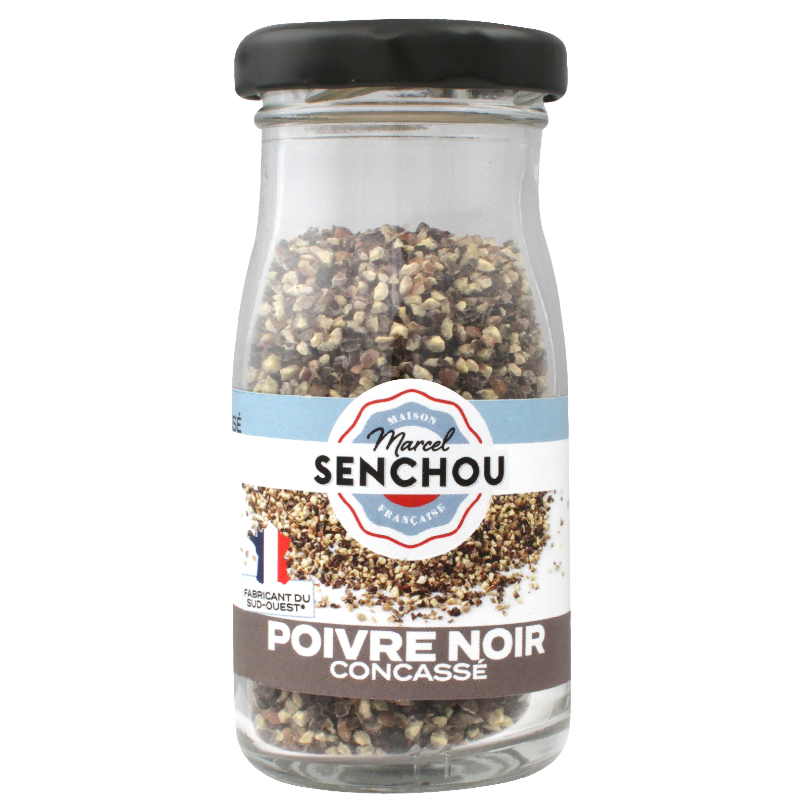 senchou-sels-poivres-poivre-noir-concass-40g-moulin image 1