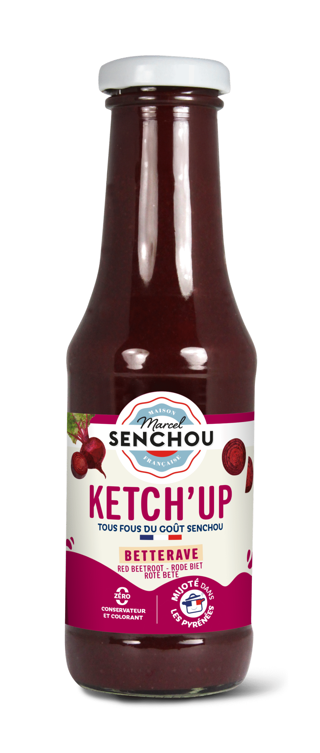senchou-les-plus-fous-pur-ketch-up-betterave-ketchup-violet image 1