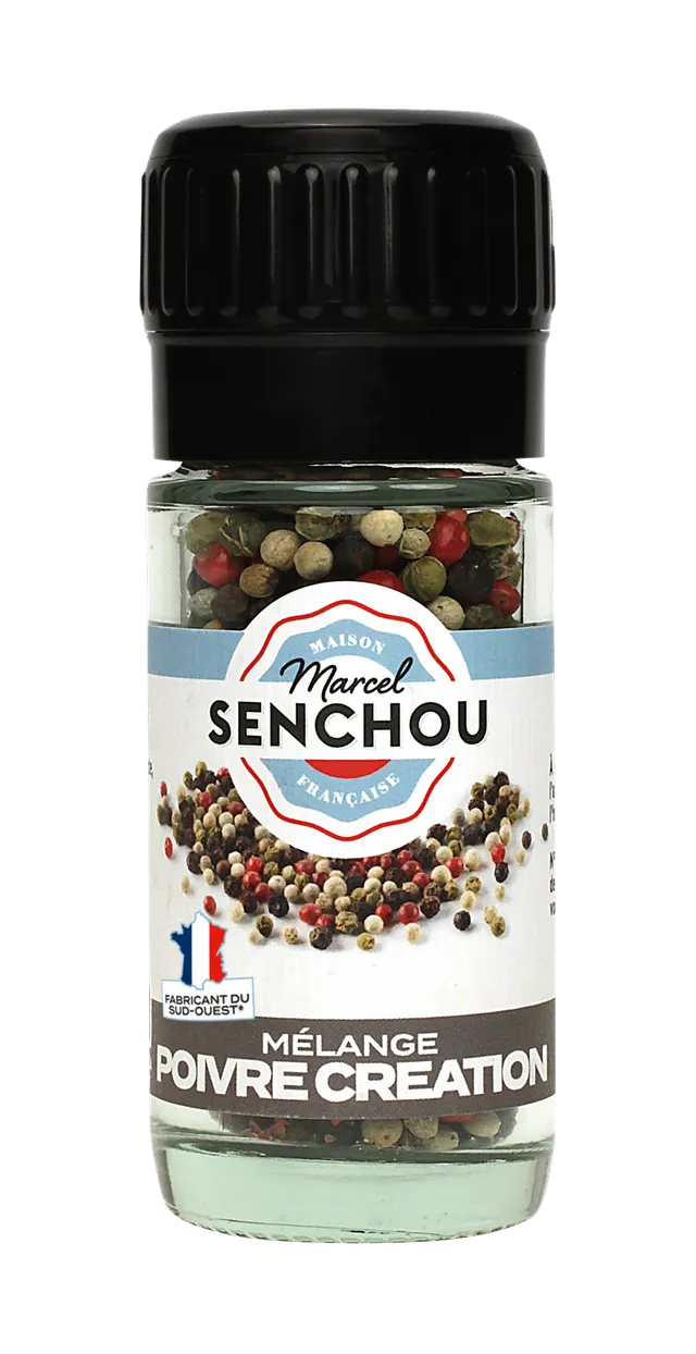 senchou-sels-poivres-pepper-creation-mix-poivre-4-baies-moulin-34g image 1