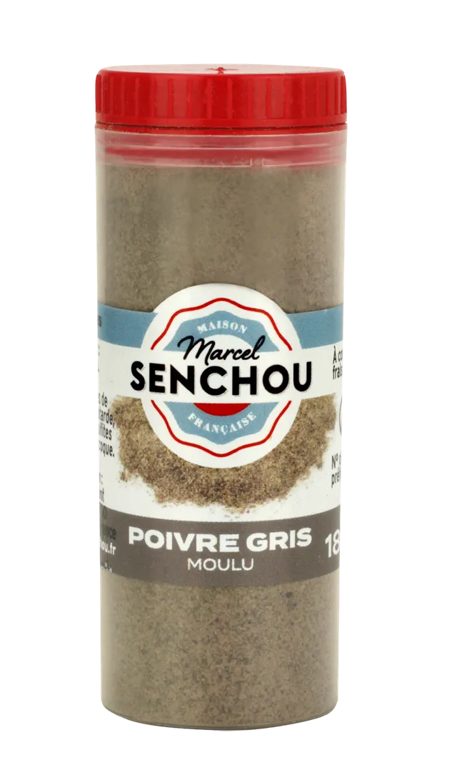 senchou-sels-poivres-poivre-gris-moulu-18g-mini-tube image 1