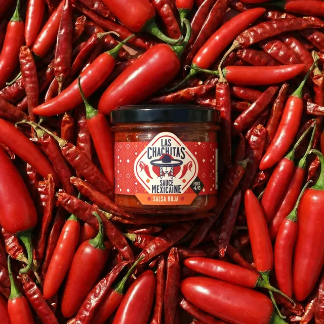las-chachitas-roja-sauce-piquante-tomate-serrano-100gr image 1