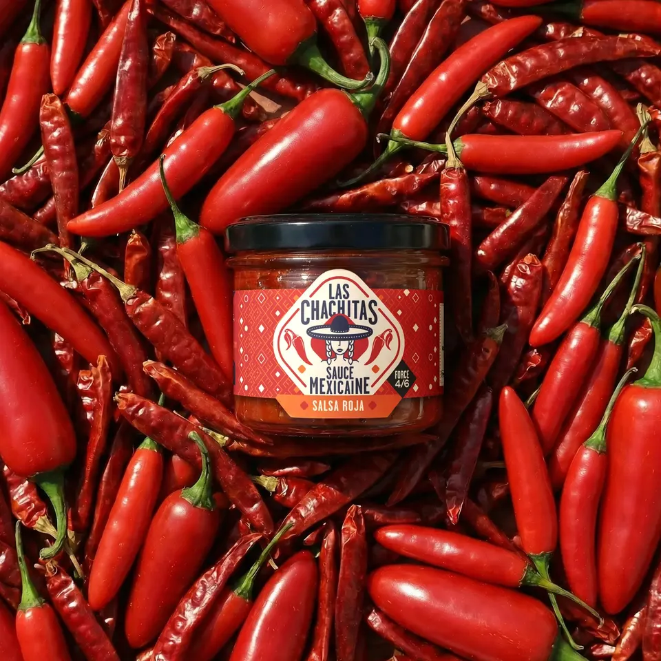 las-chachitas-roja-sauce-piquante-tomate-serrano-100gr image 1