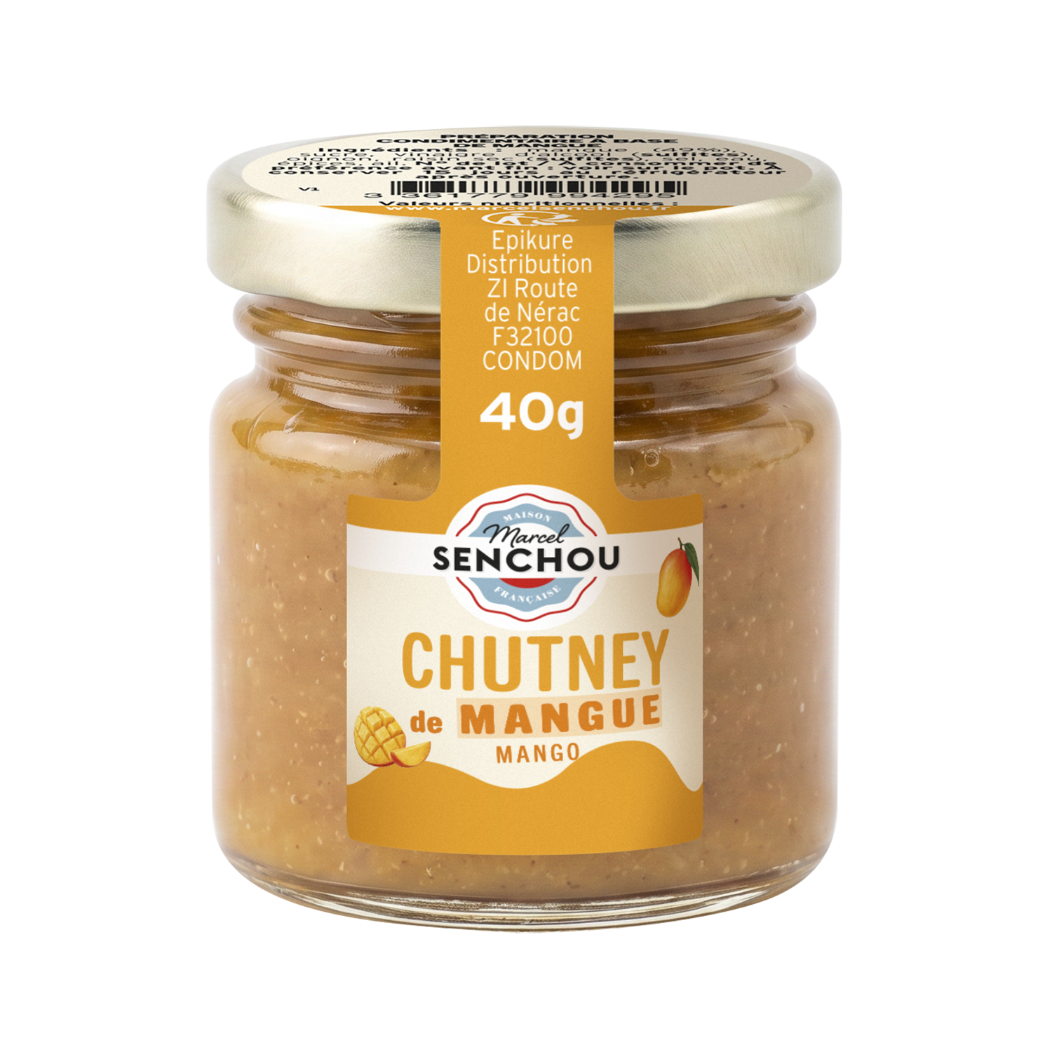 senchou-petits-formats-chutney-mangue-40g-condiment image 1