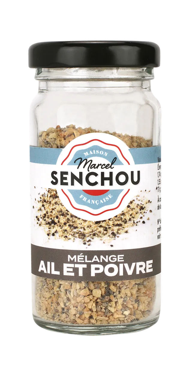 senchou-sels-poivres-pepper-garlic-mix-poivre-ail-45-g image 1