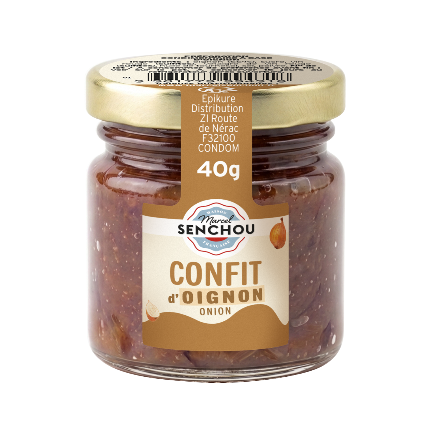 senchou-petits-formats-confit-oignon-40g-condiment image 1