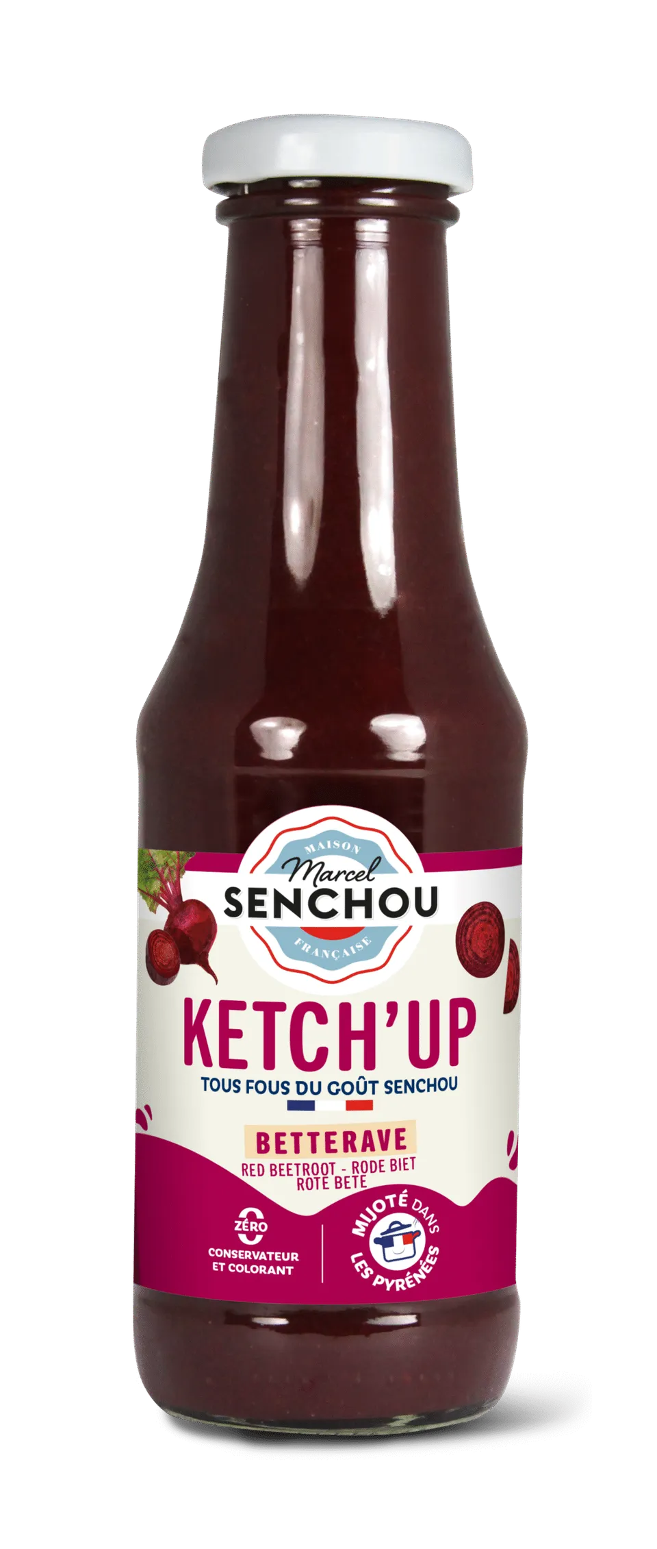 senchou-les-plus-fous-pur-ketch-up-betterave-ketchup-violet image 1