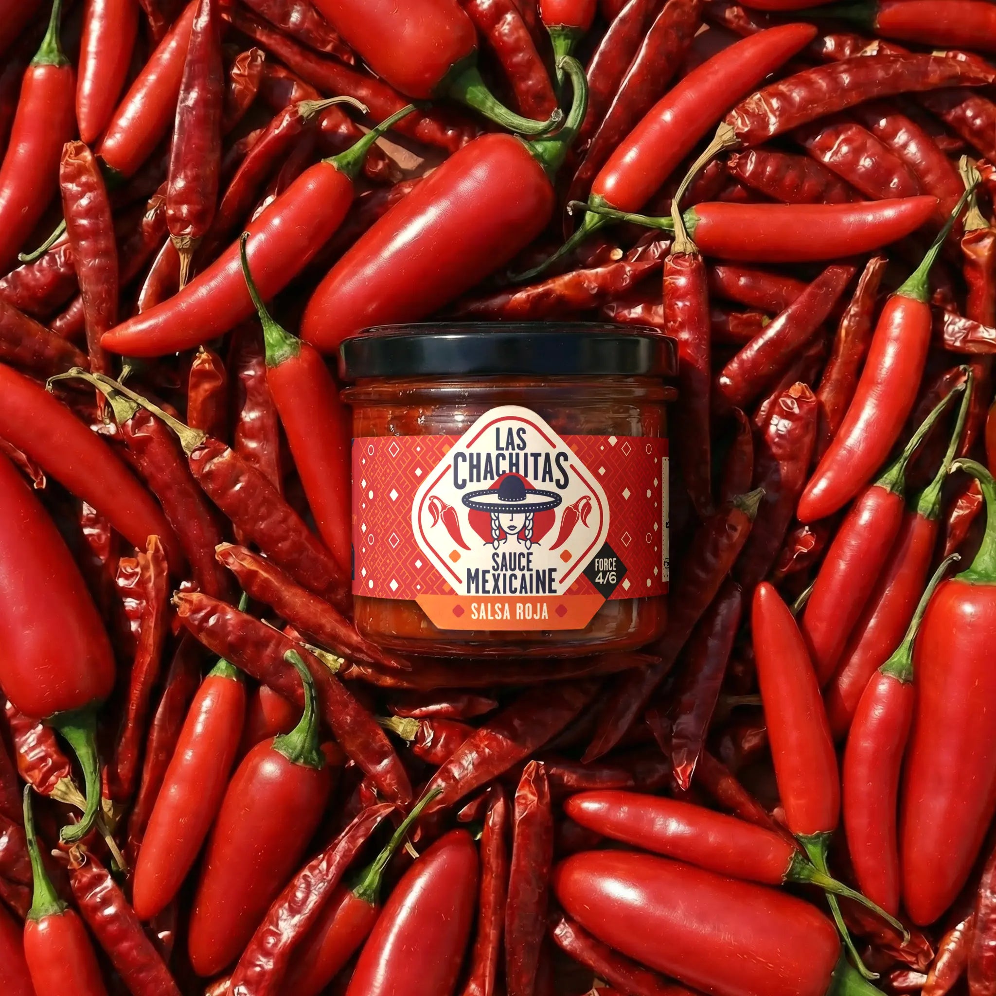 las-chachitas-roja-sauce-piquante-tomate-serrano-100gr image 1