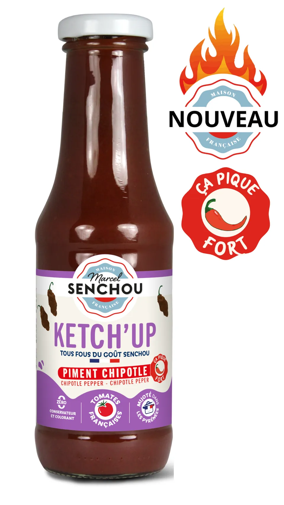 senchou-les-piment-s-pur-ketch-up-tomate-piment-chipotle-fum image 1