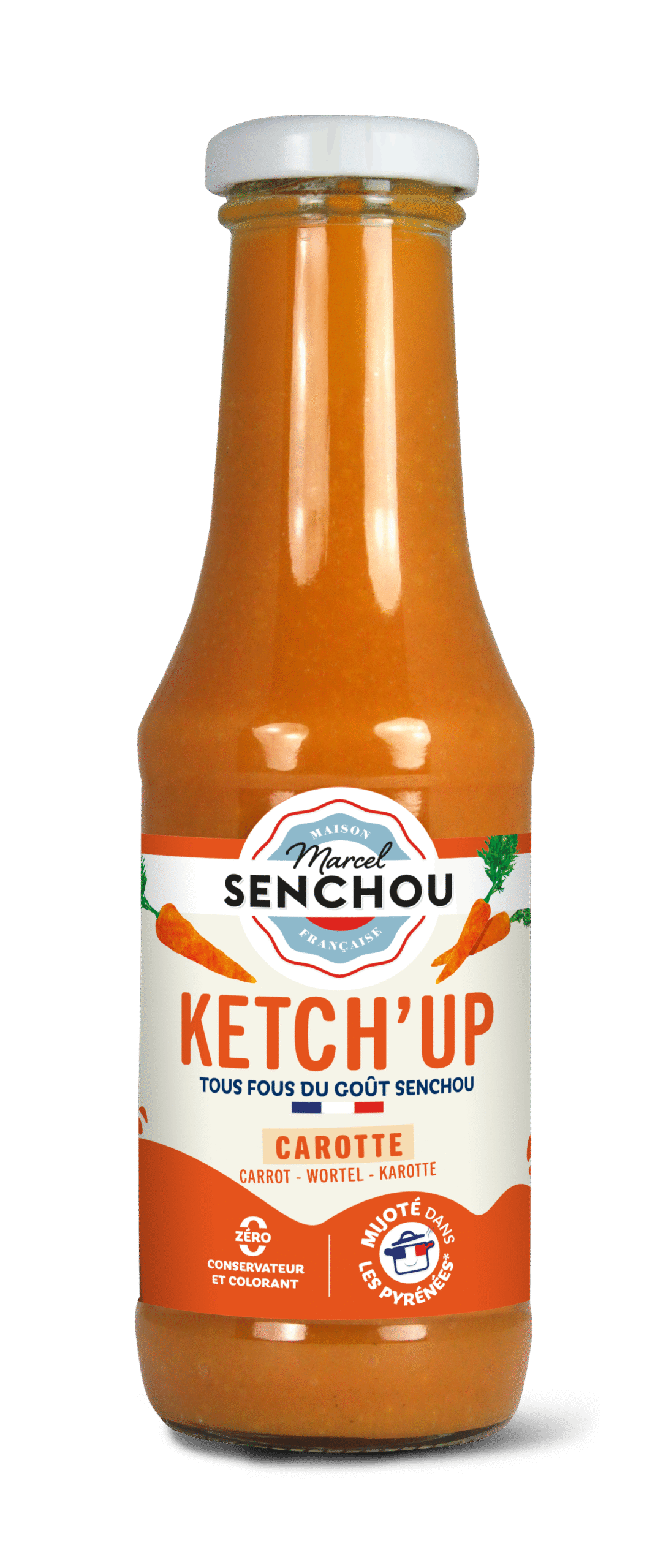 senchou-les-plus-fous-pure-carrot-ketch-up-ketchup-carotte image 1